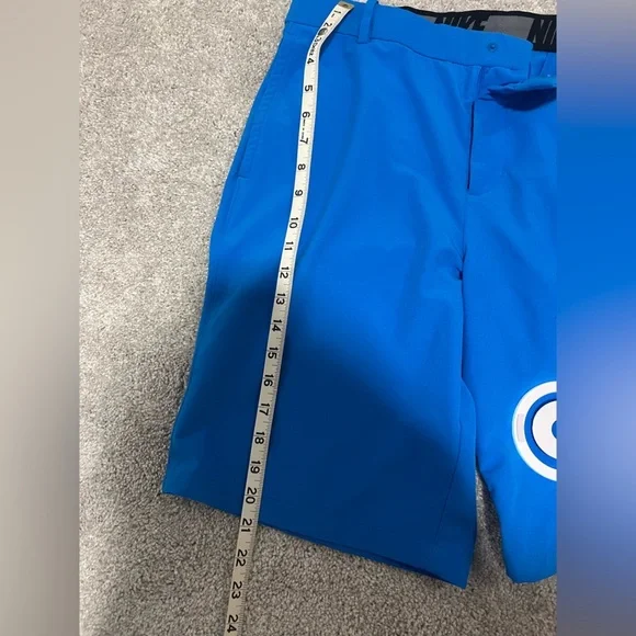 Nike Men's Vibrant Blue Flat Front Shorts - Picture 5 of 8